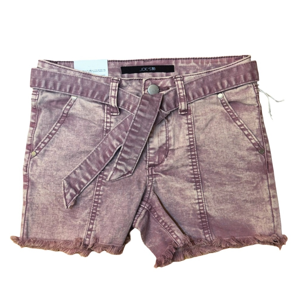 NWT JOE’S JEANS KID’S THE SARA SHORTS MID-RISE WASHED PURPLE